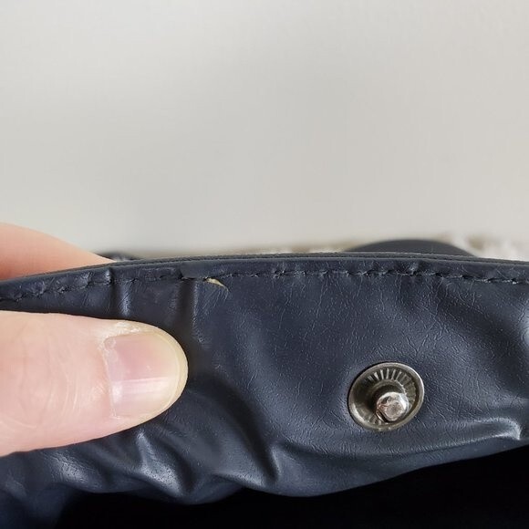 Vintage 80's Sarne Navy Purse - Picture 11 of 11
